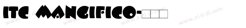 ITC MANGIFICO字体转换